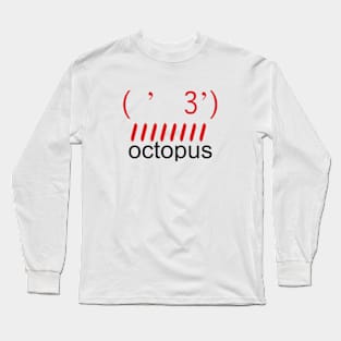 Font octopus Long Sleeve T-Shirt